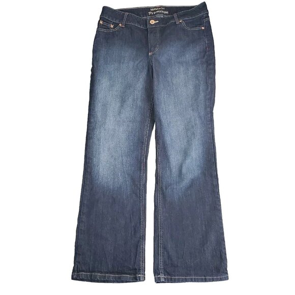 Riders By Lee Jeans Premium Womens 14 P Petite Dark Wash High Rise - Picture 3 of 9